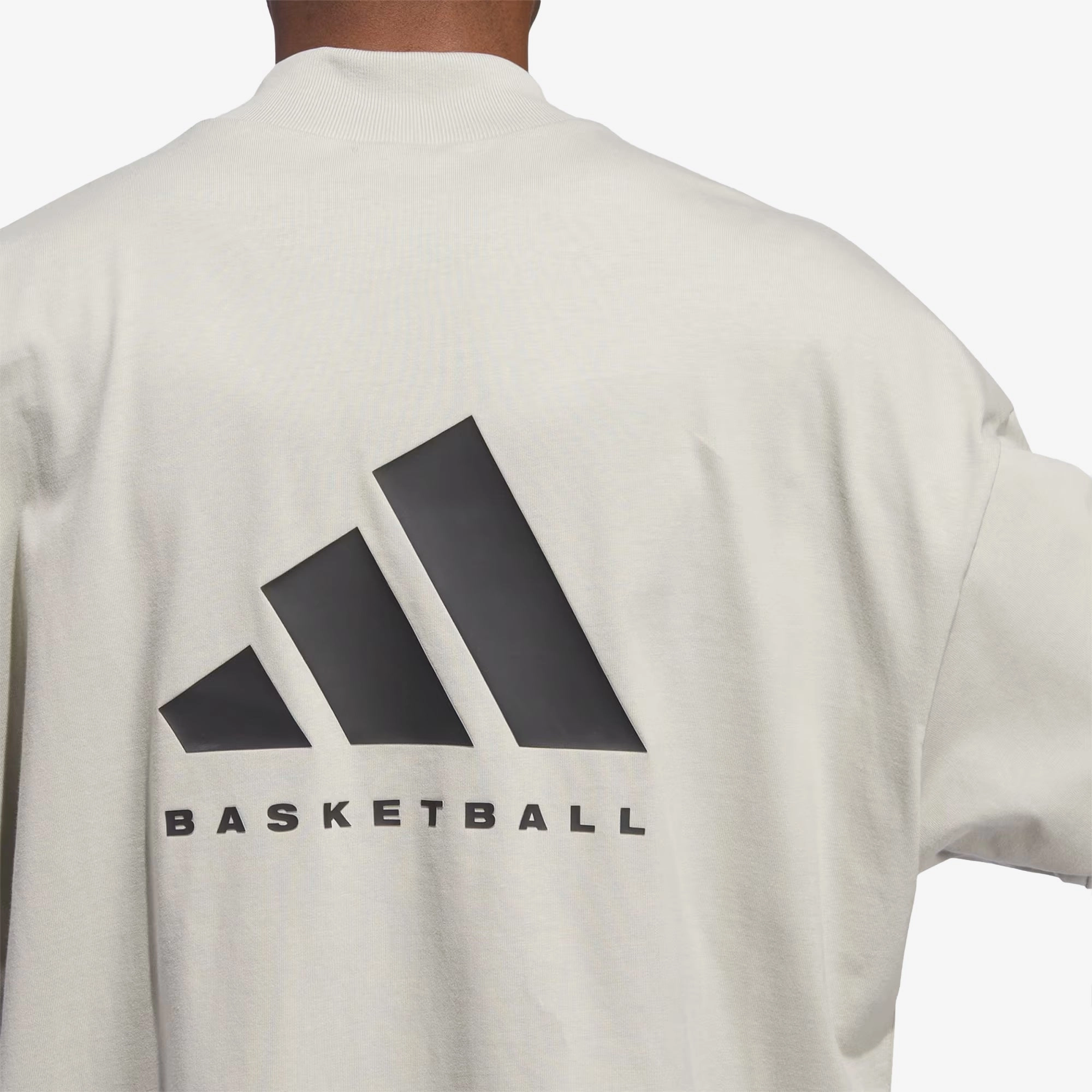 Adidas | BASKETBALL LONG SLEEVE TEE  { SESAME