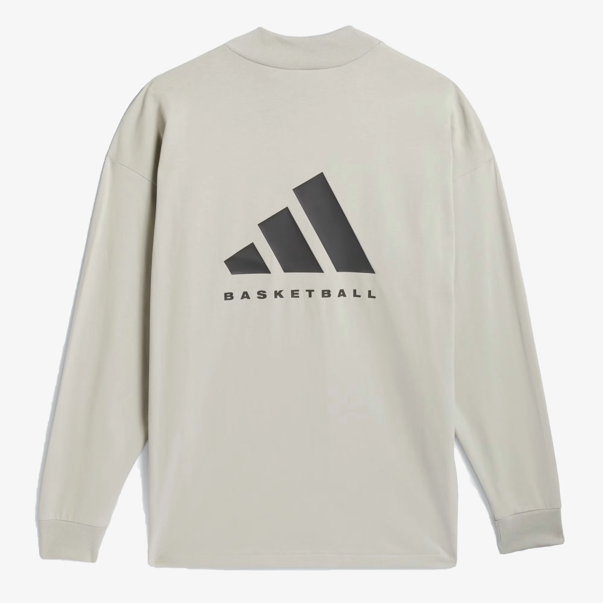 Adidas | BASKETBALL LONG SLEEVE TEE  { SESAME
