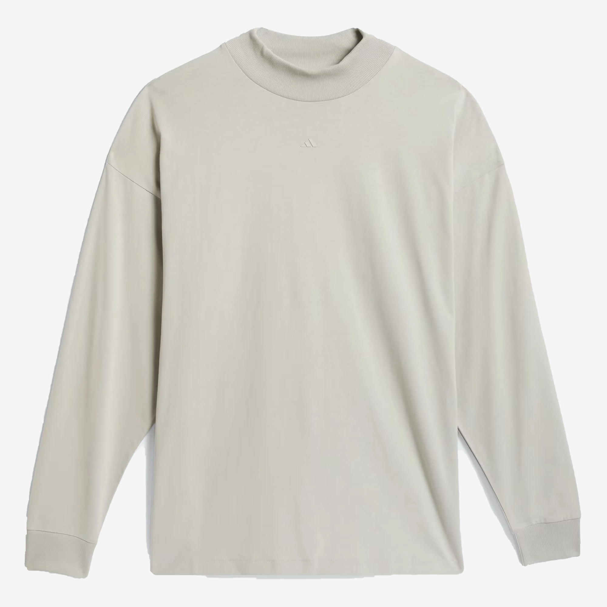Adidas | BASKETBALL LONG SLEEVE TEE  { SESAME