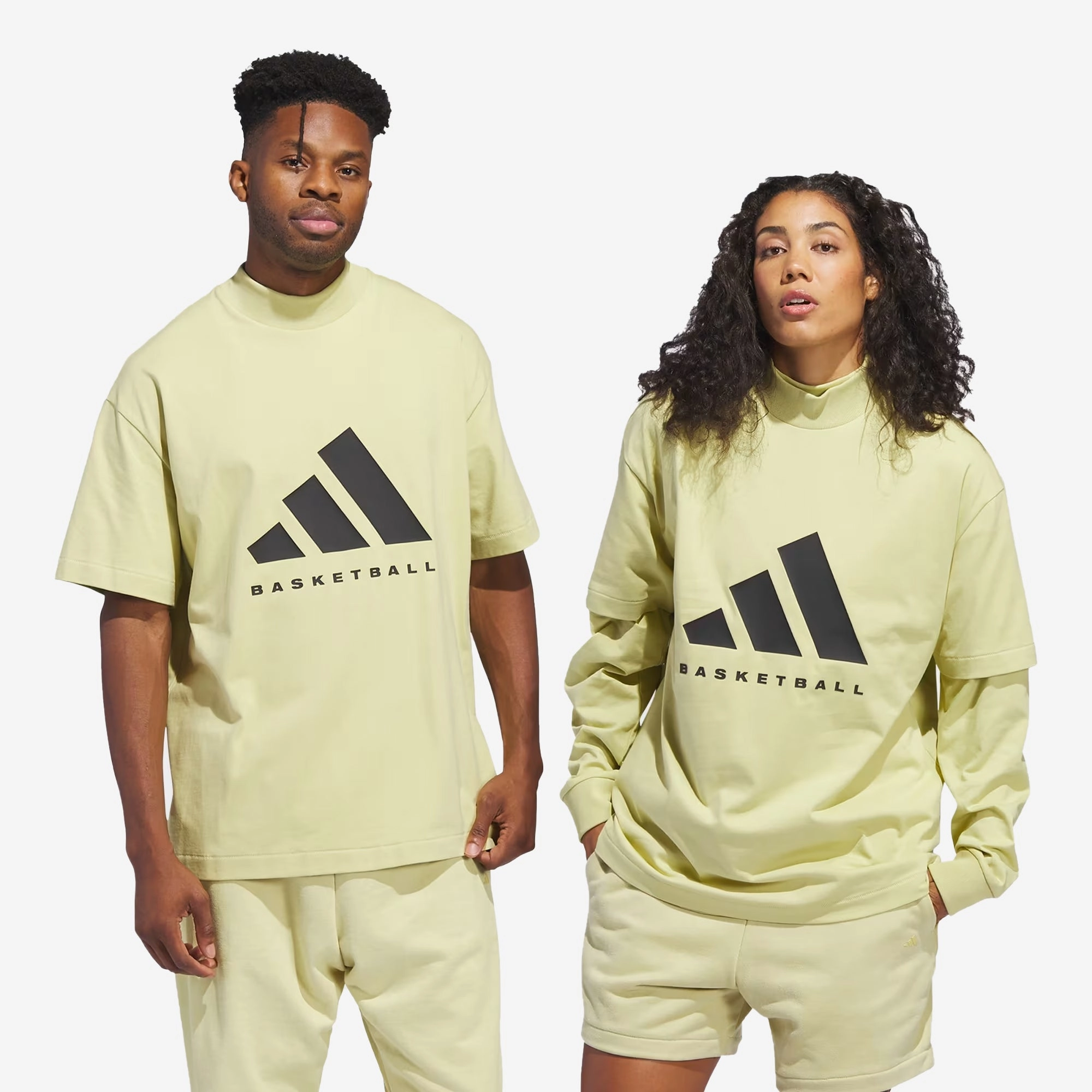 Adidas | BASKETBALL TEE  { HALO GOLD/HALO GOLD