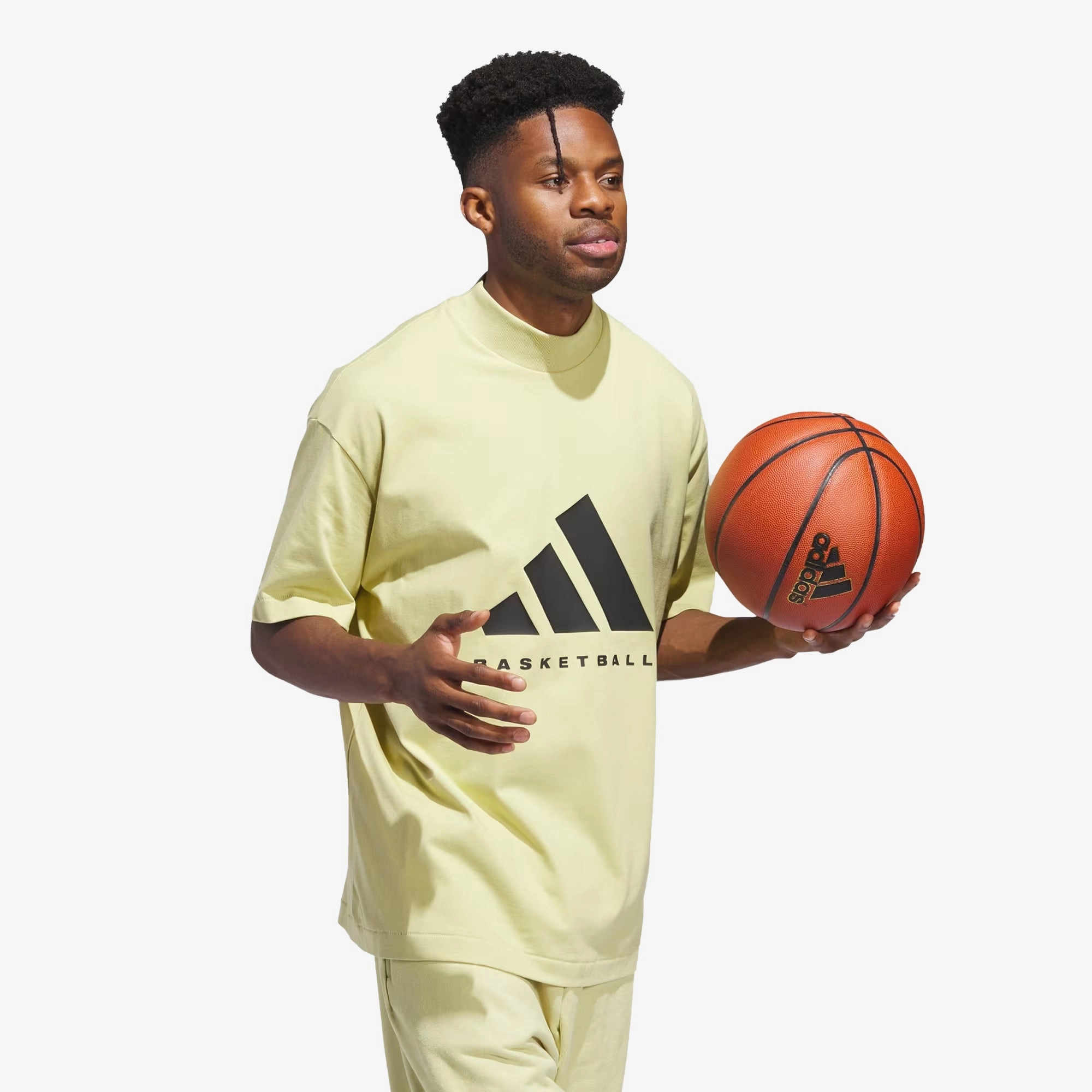 Adidas | BASKETBALL TEE  { HALO GOLD/HALO GOLD