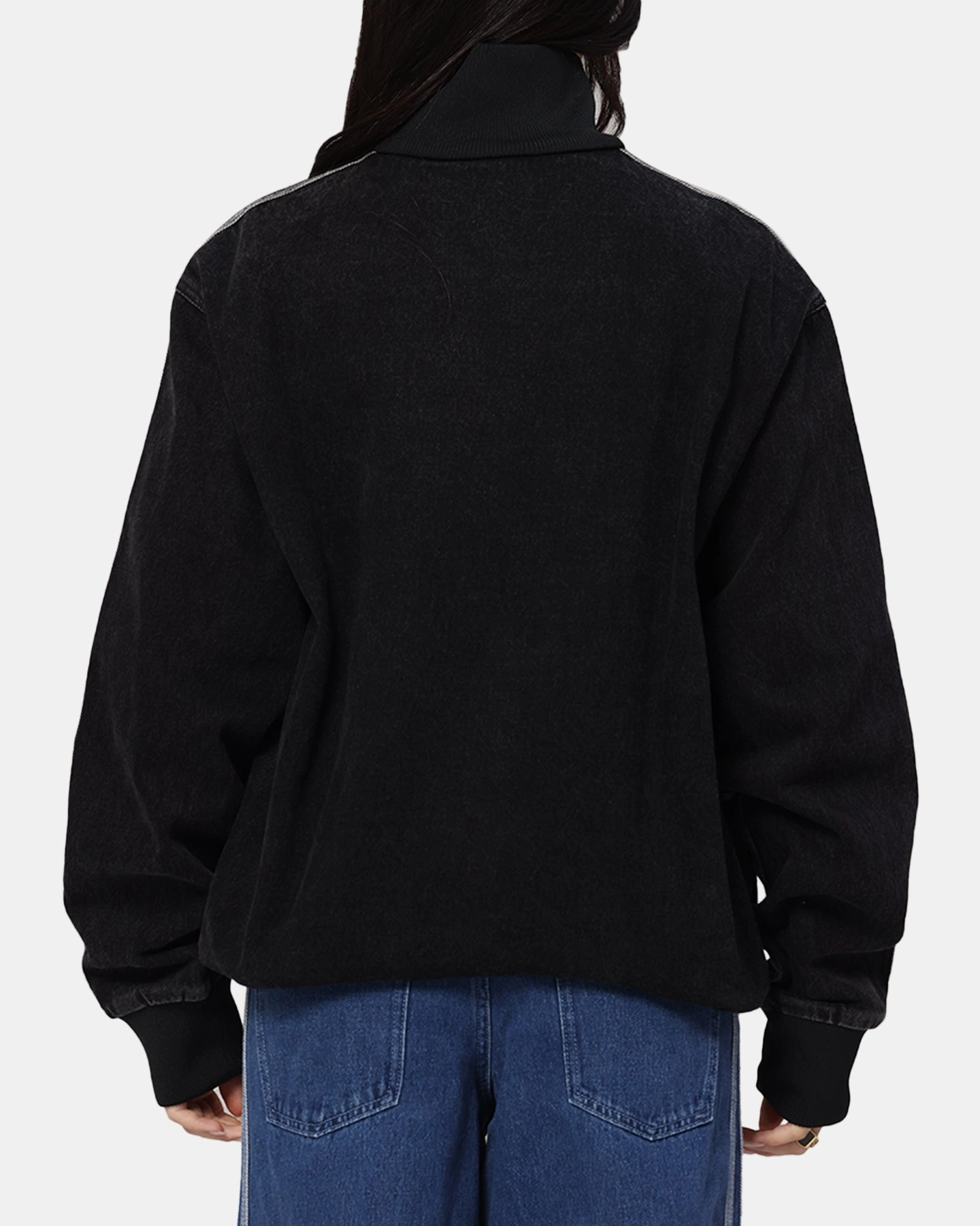 Adidas Adicolor Denim Firebird Track Jacket True Black