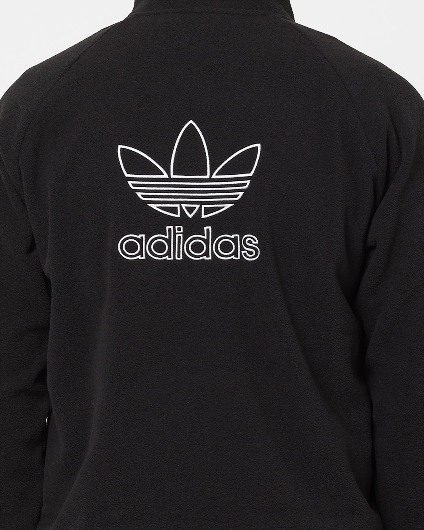 Adidas Adicolour Trefoil Teddy Fleece Jacket Black