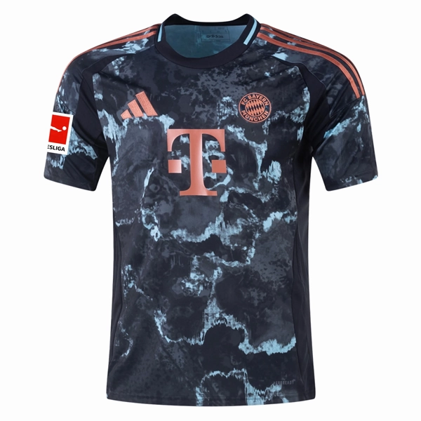 adidas Bayern Munich Arijon Ibrahimović Away Jersey w/ Bundesliga Patch 24/25 (Black/Copper/Blue)