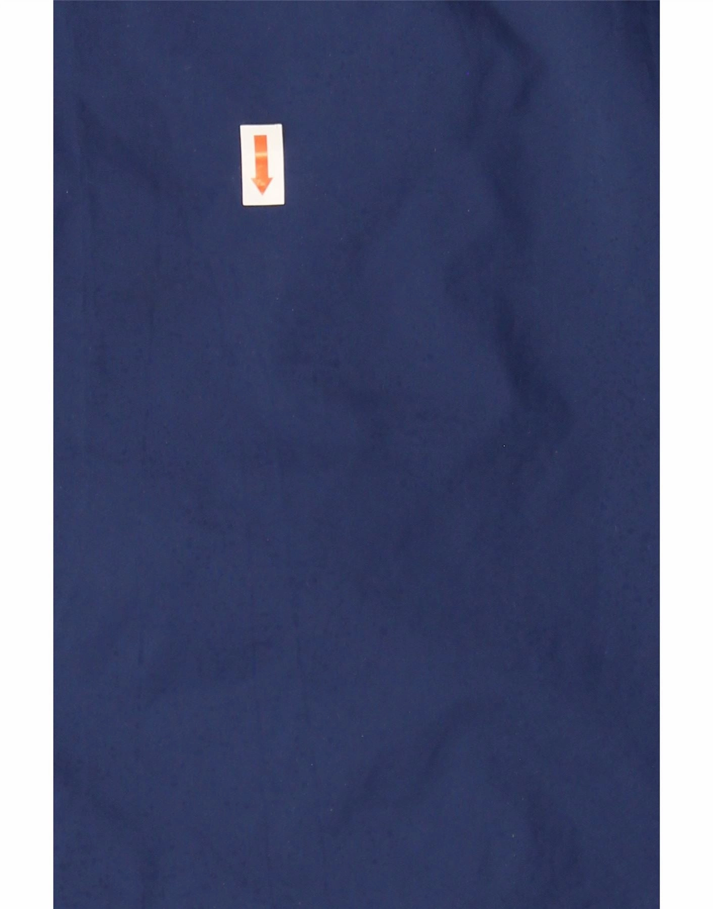 ADIDAS Boys Graphic Hooded Rain Jacket 13-14 Years Navy Blue Nylon