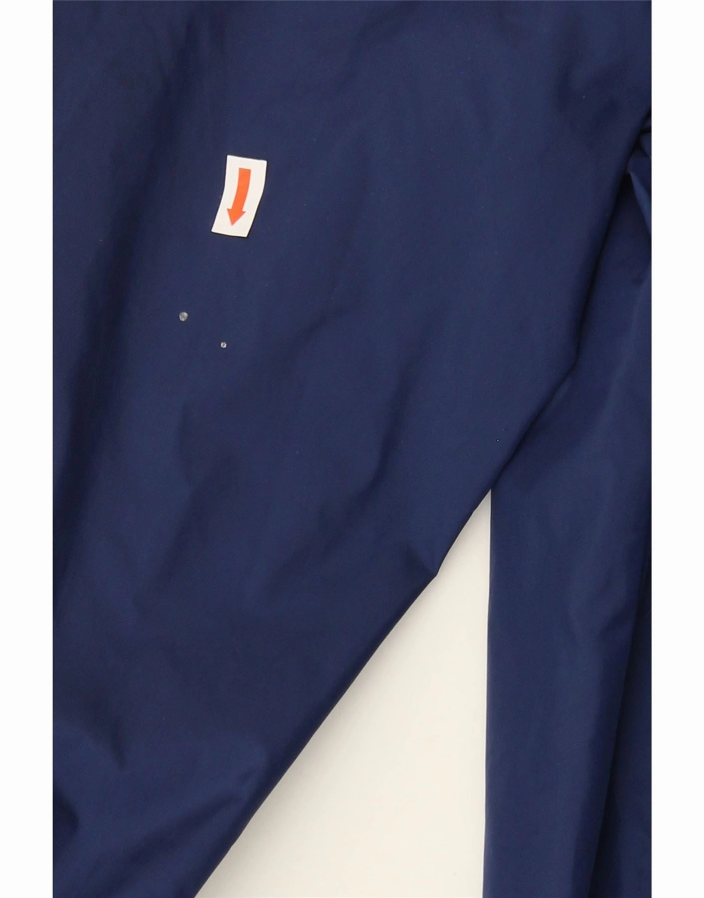 ADIDAS Boys Graphic Hooded Rain Jacket 13-14 Years Navy Blue Nylon