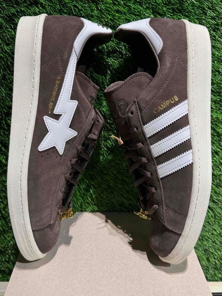 adidas Campus 80s Bape 30th Anniversary Brown Sz 10