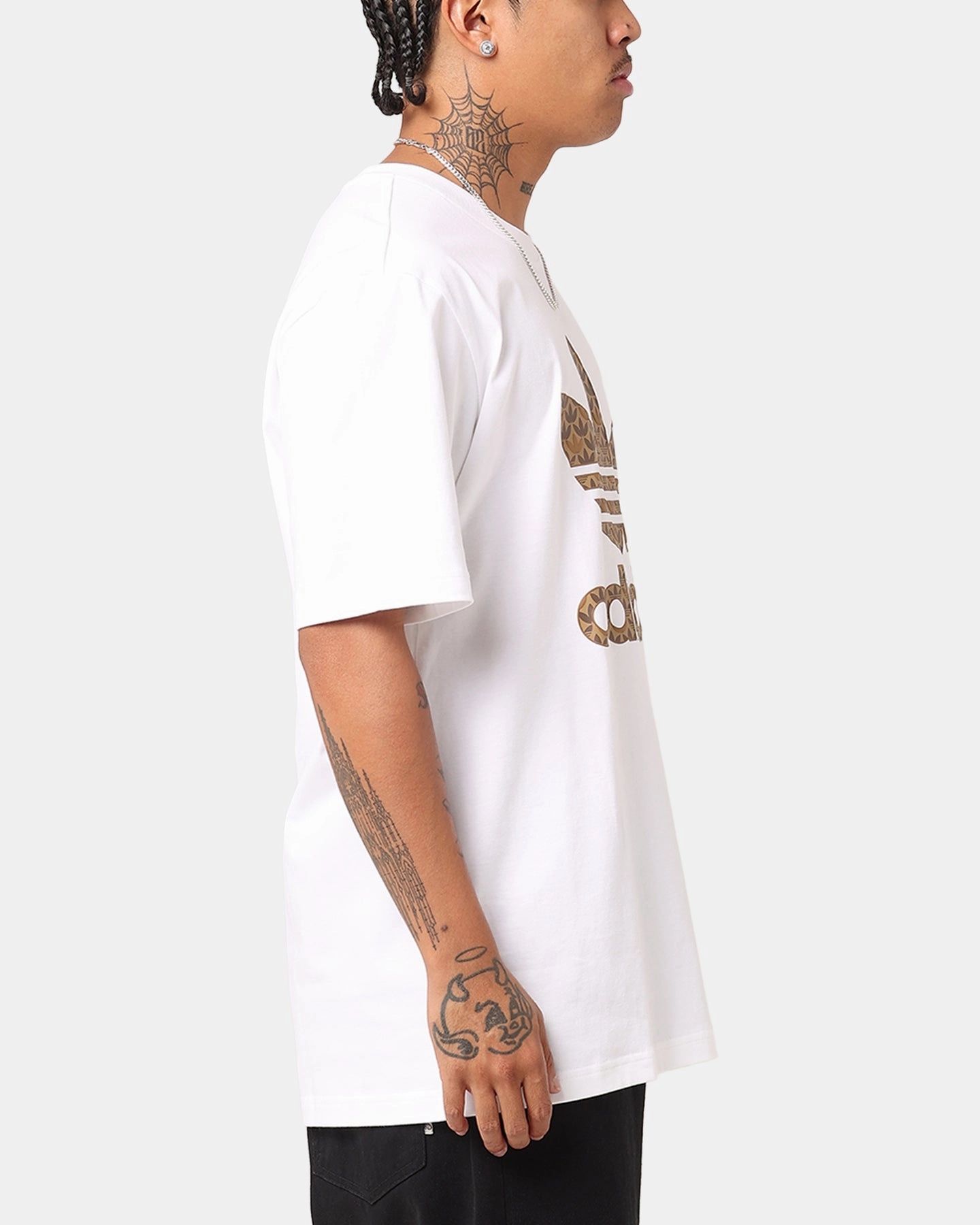 Adidas Classic Monogram T-Shirt White/Earth Strata
