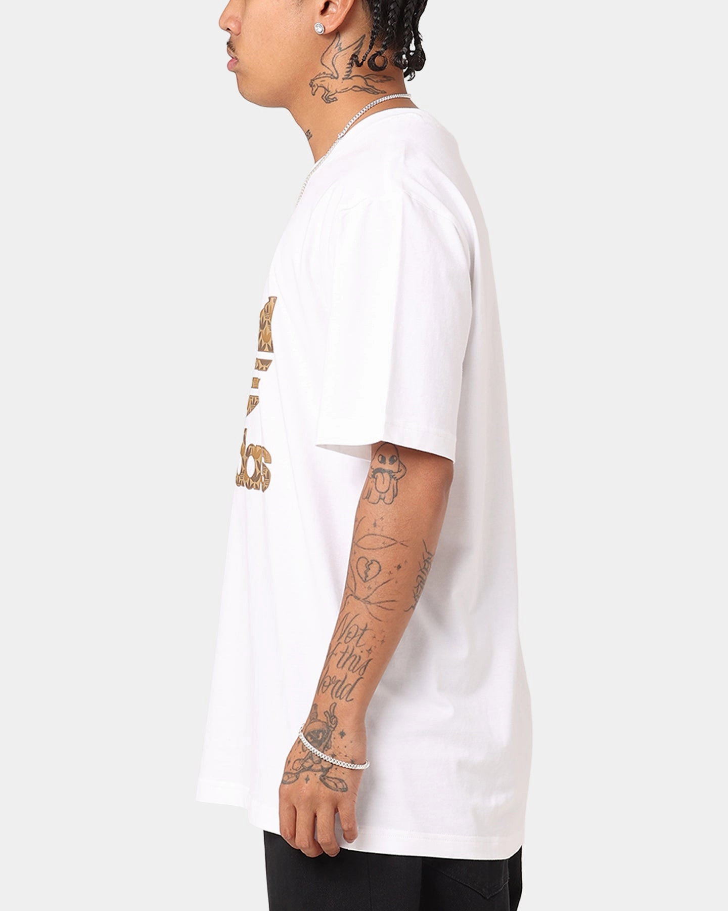 Adidas Classic Monogram T-Shirt White/Earth Strata