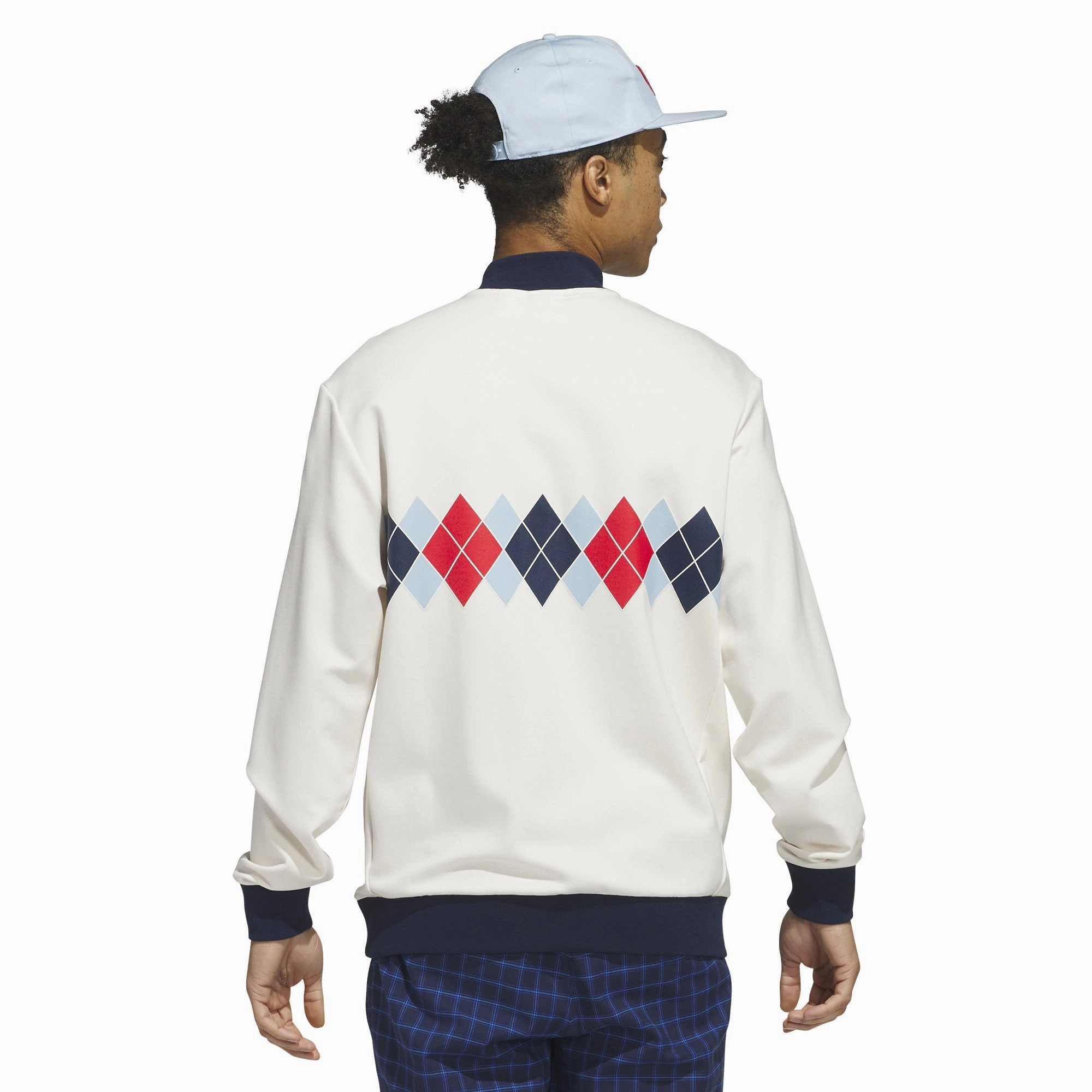 adidas Golf Originals Argyle Printed 1/4 Zip