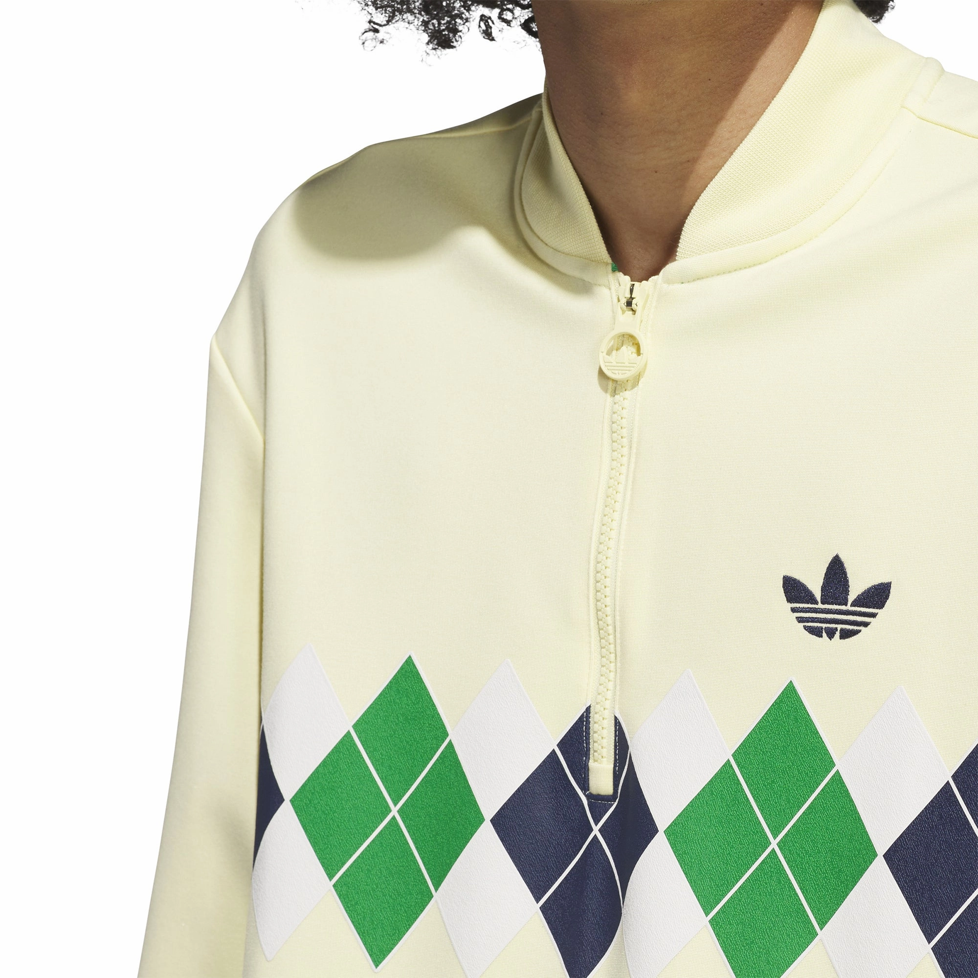 adidas Golf Originals Argyle Printed 1/4 Zip