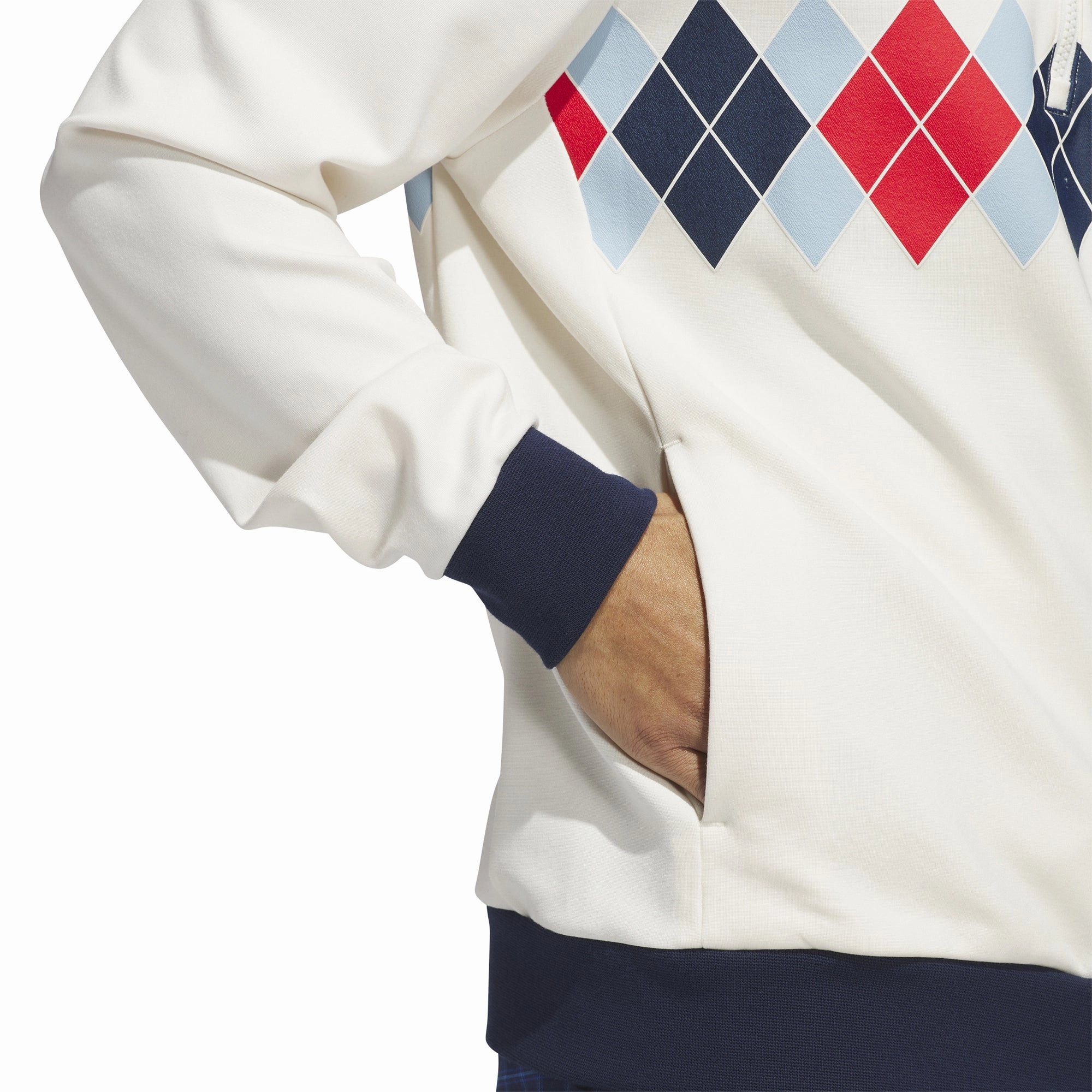 adidas Golf Originals Argyle Printed 1/4 Zip