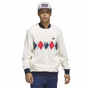 adidas Golf Originals Argyle Printed 1/4 Zip