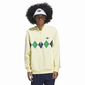 adidas Golf Originals Argyle Printed 1/4 Zip