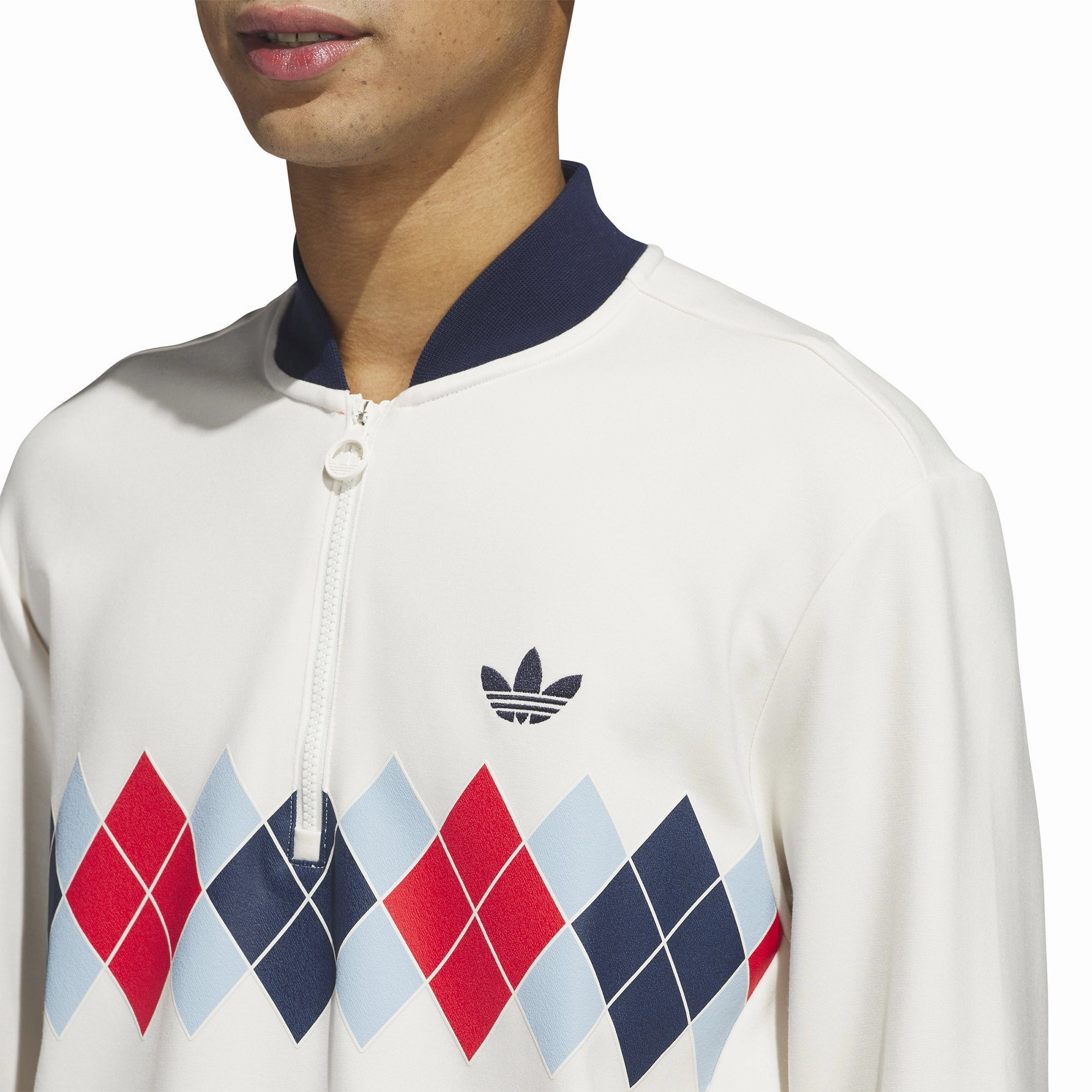 adidas Golf Originals Argyle Printed 1/4 Zip