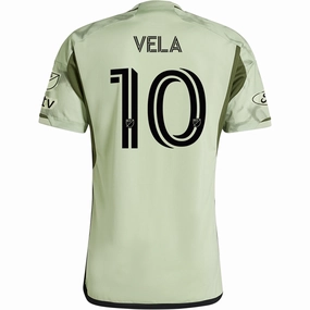 adidas LAFC Authentic Carlos Vela Away Jersey w/ MLS   Apple TV   Ford Patches 24/25 (Magic Lime)