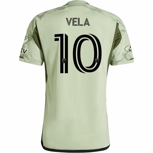 adidas LAFC Authentic Carlos Vela Away Jersey w/ MLS   Apple TV   Ford Patches 24/25 (Magic Lime)