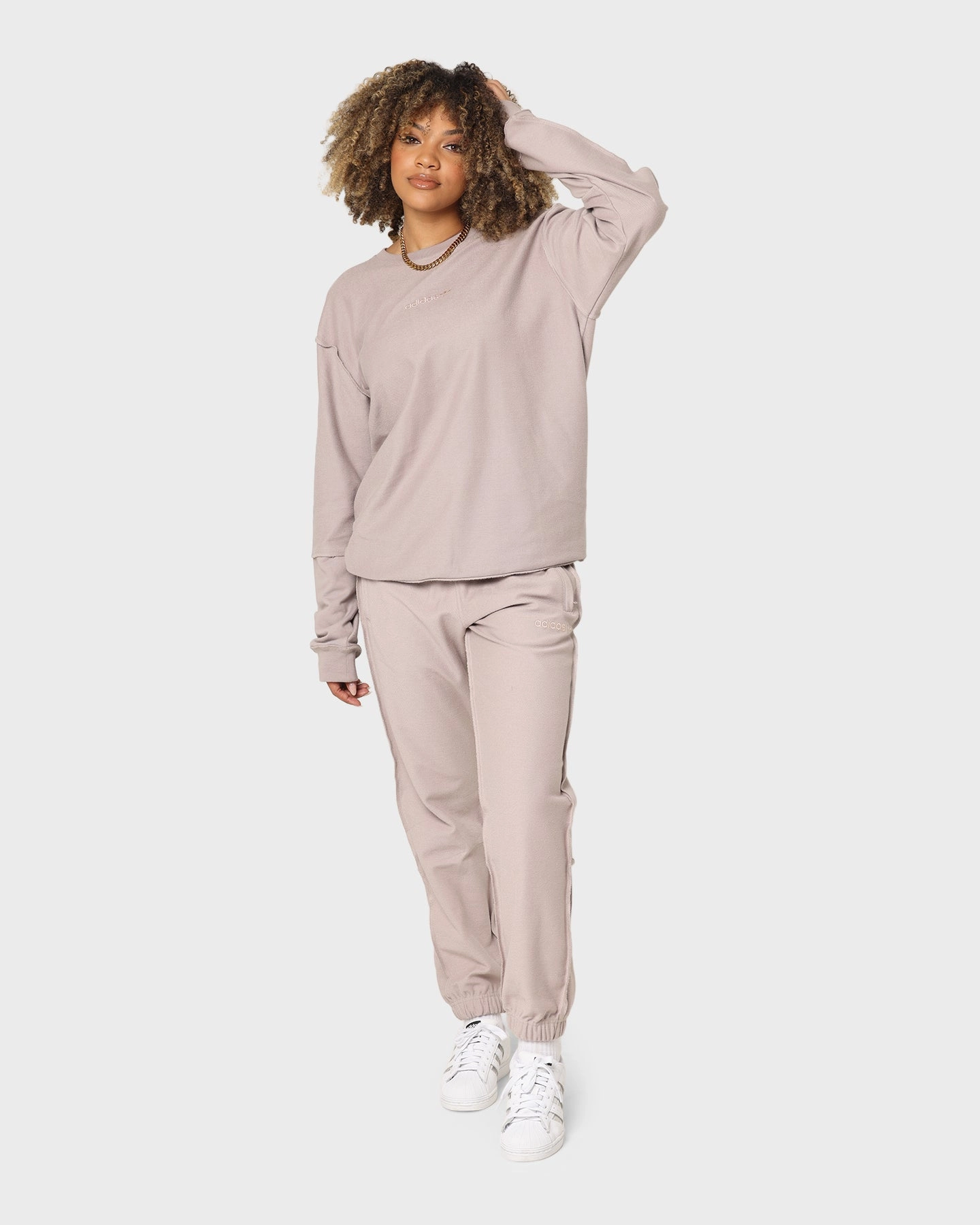 Adidas Loopback Crewneck Vapour Grey