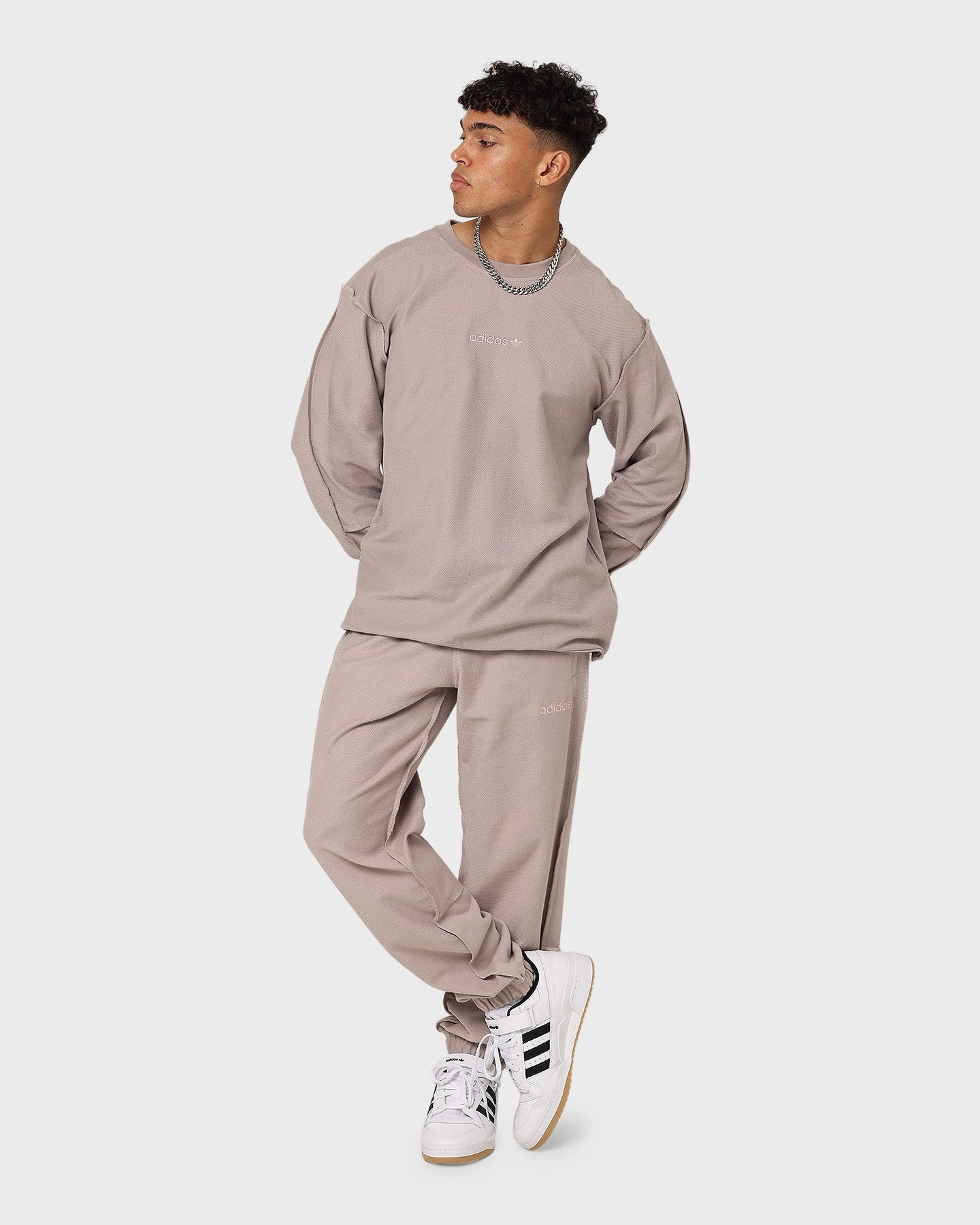 Adidas Loopback Crewneck Vapour Grey