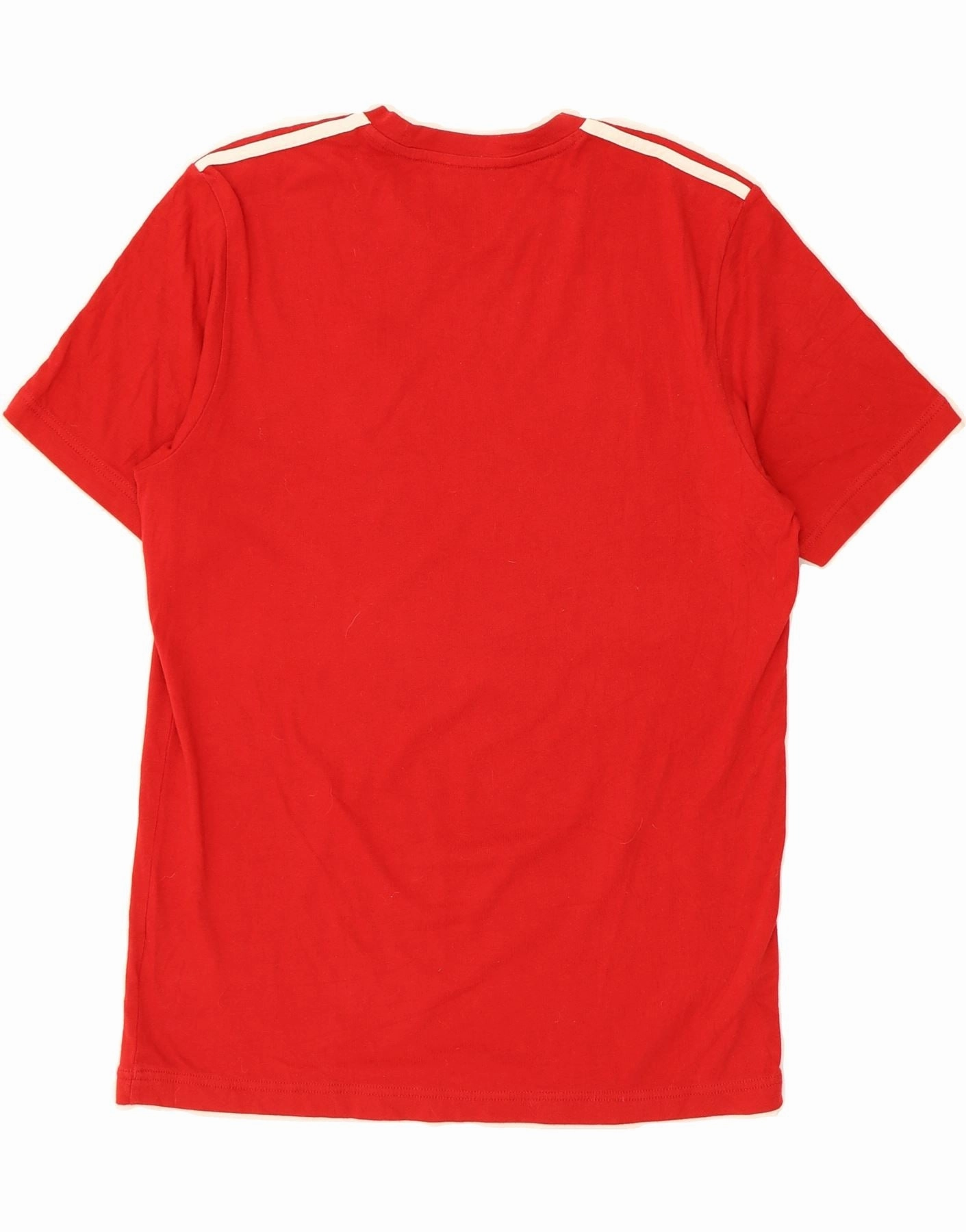 ADIDAS Mens A.S. Rugby Milano UK 42/44 Large Red Cotton