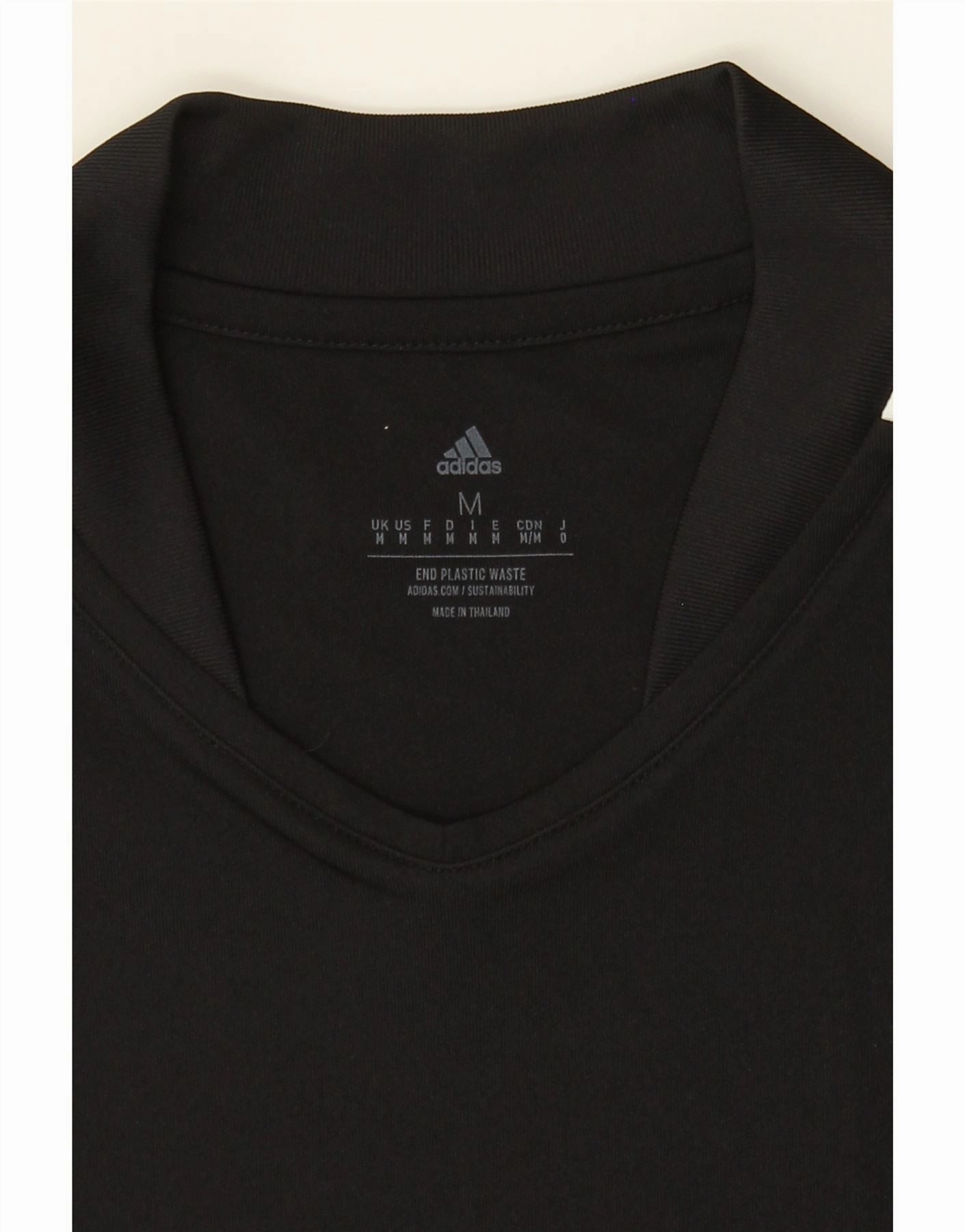 ADIDAS Mens Aeroready T-Shirt Top Medium Black Colourblock