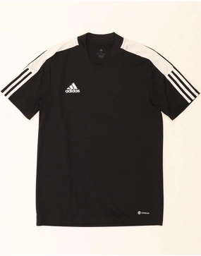 ADIDAS Mens Aeroready T-Shirt Top Medium Black Colourblock