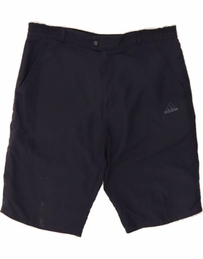ADIDAS Mens Chino Shorts W34 Large  Navy Blue Polyester