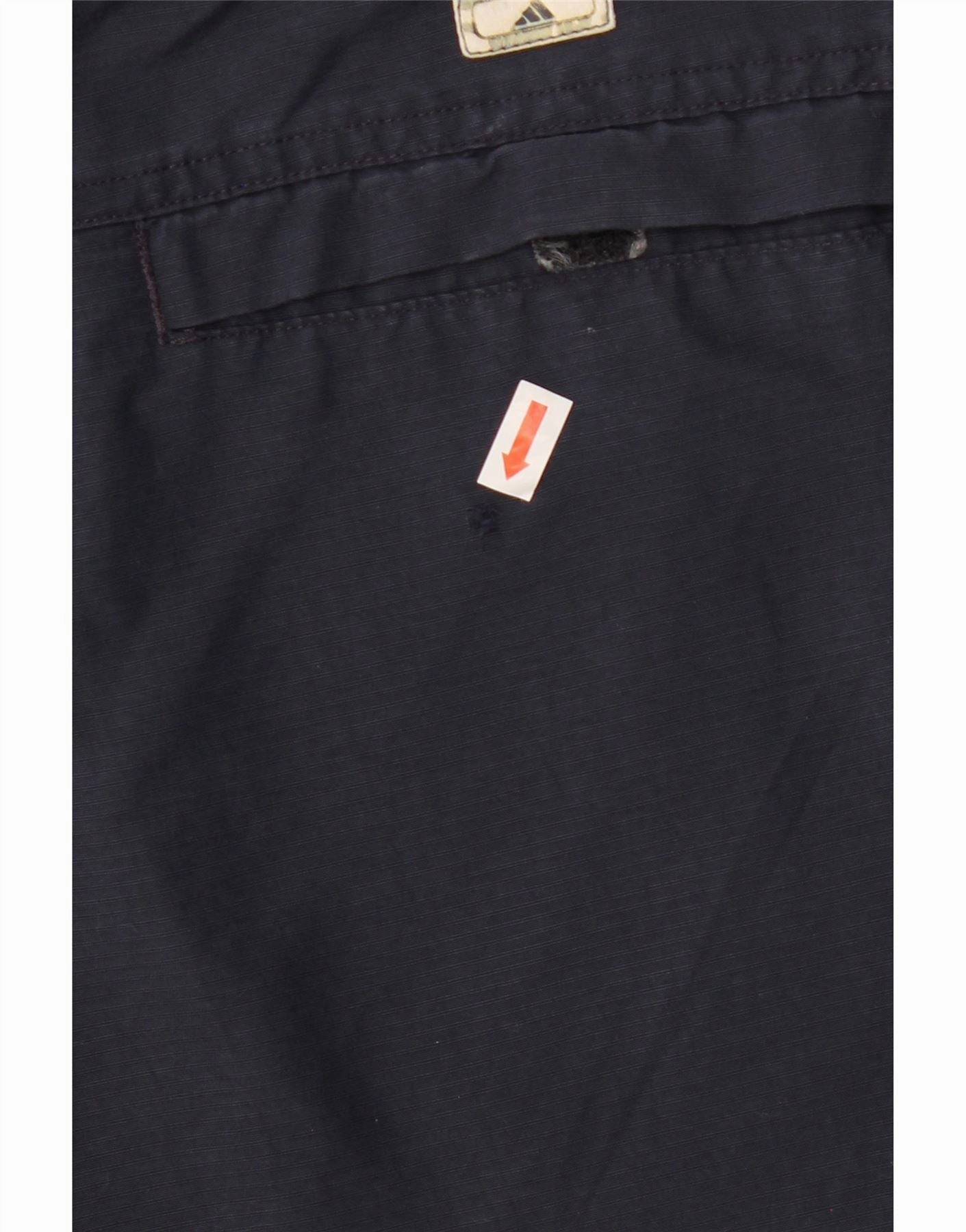 ADIDAS Mens Chino Shorts W34 Large  Navy Blue Polyester