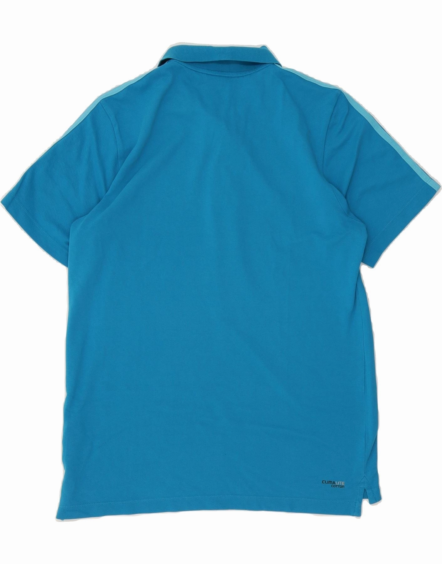 ADIDAS Mens Clima 365 Polo Shirt Medium Blue Cotton