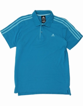 ADIDAS Mens Clima 365 Polo Shirt Medium Blue Cotton