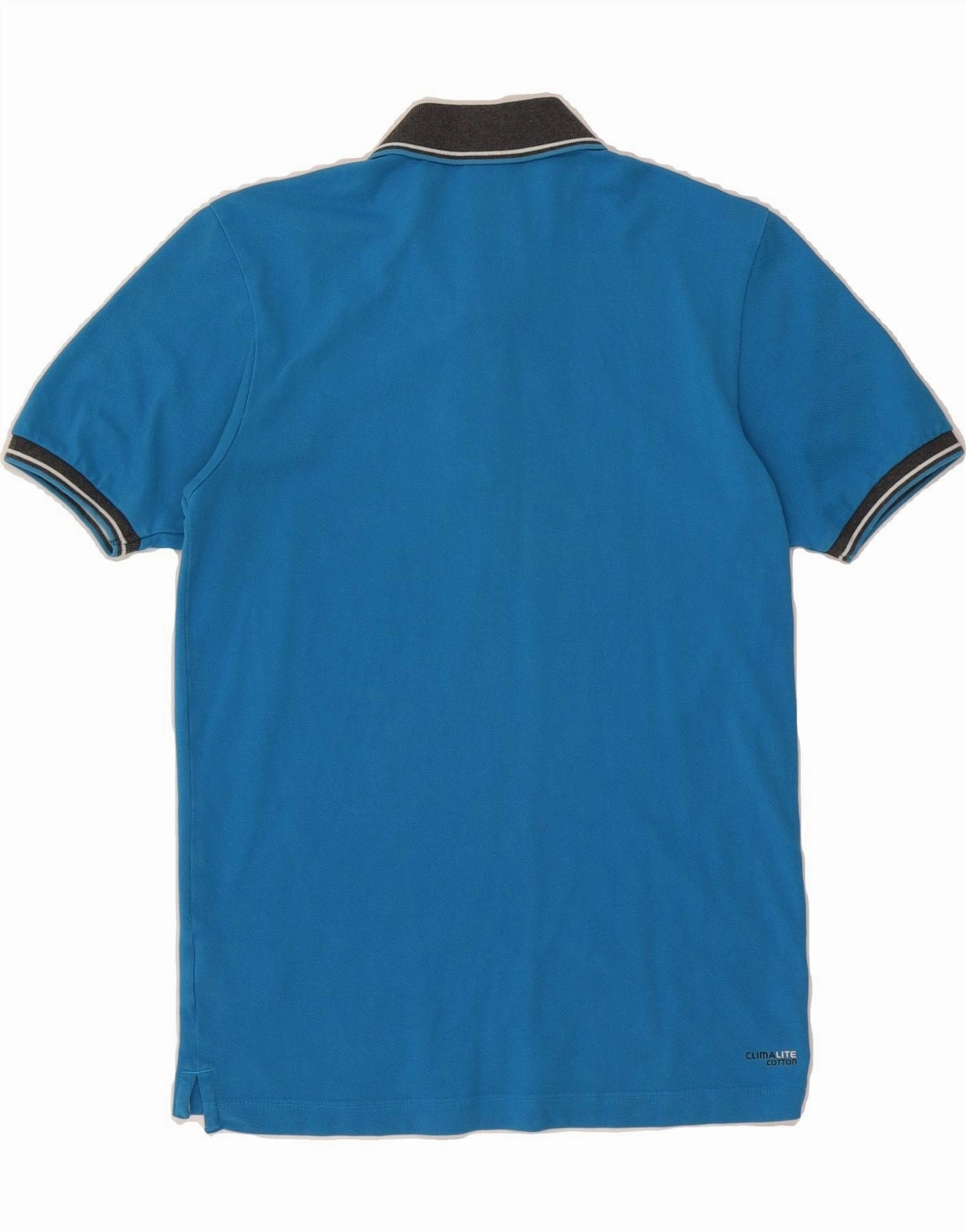 ADIDAS Mens Clima 365 Polo Shirt Small Blue Cotton