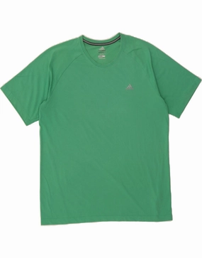 ADIDAS Mens Clima 365 T-Shirt Top XL Green Cotton
