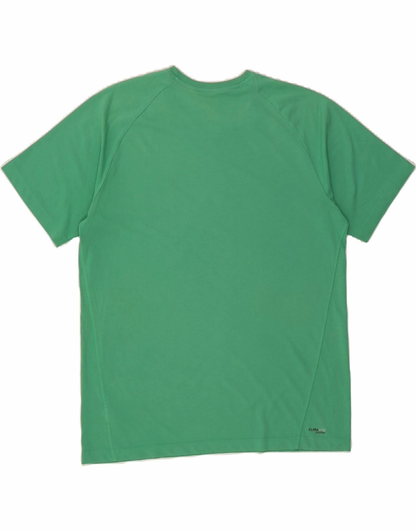 ADIDAS Mens Clima 365 T-Shirt Top XL Green Cotton