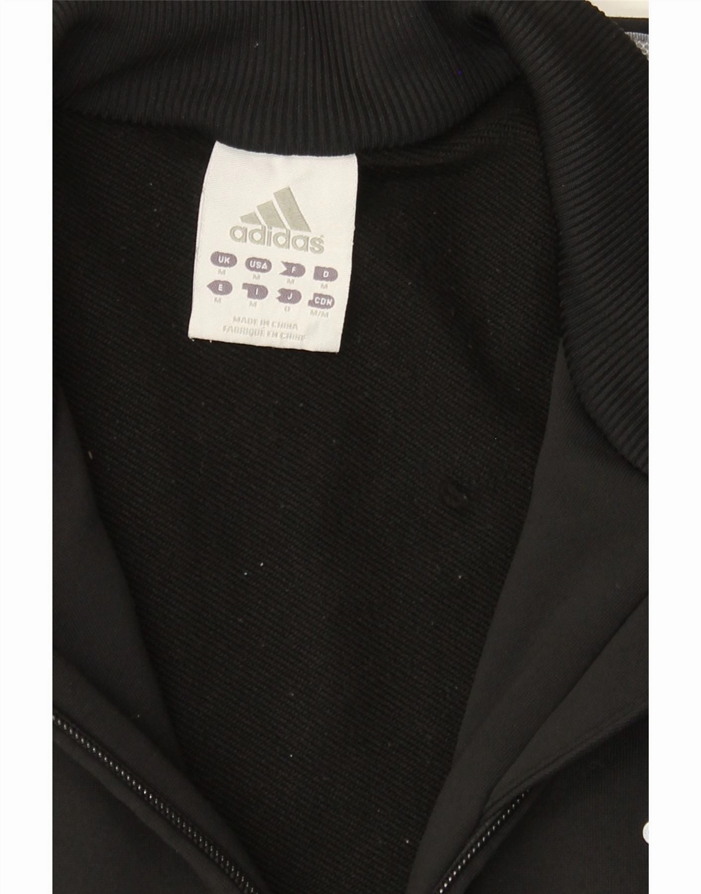 ADIDAS Mens Climacool Tracksuit Top Jacket Medium Black Colourblock
