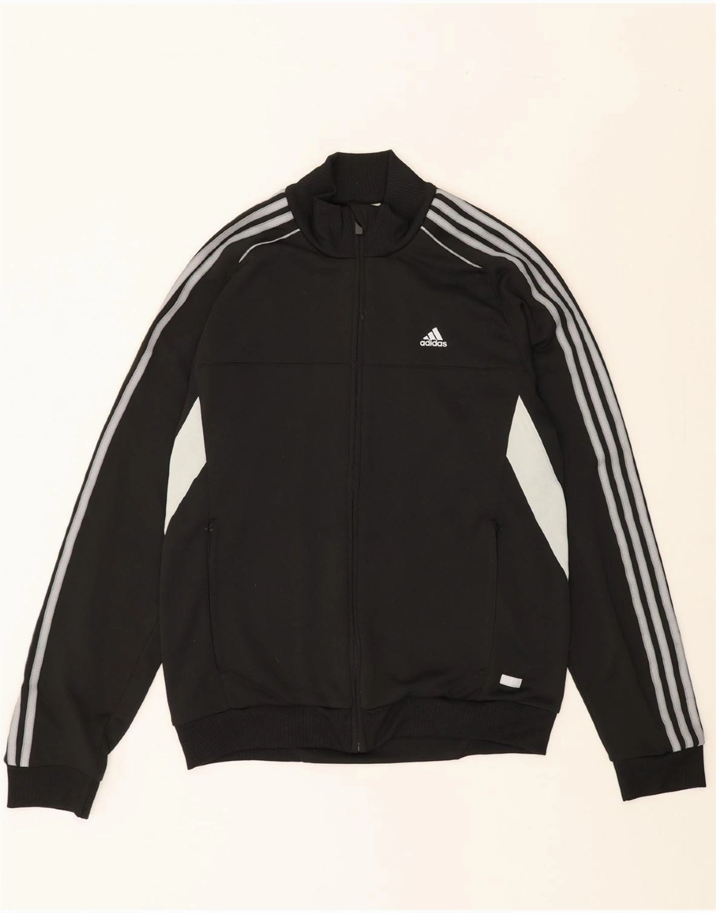 ADIDAS Mens Climacool Tracksuit Top Jacket Medium Black Colourblock
