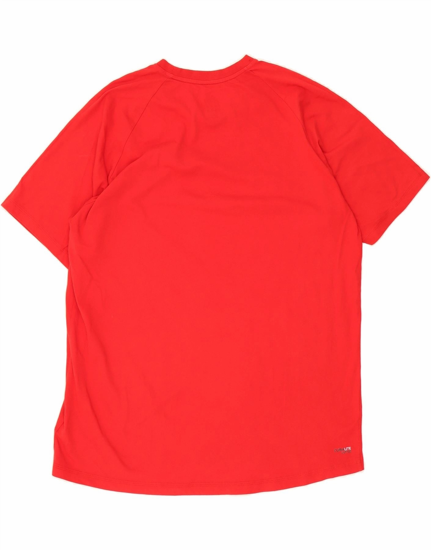 ADIDAS Mens Climalite T-Shirt Top 2XL Red Cotton