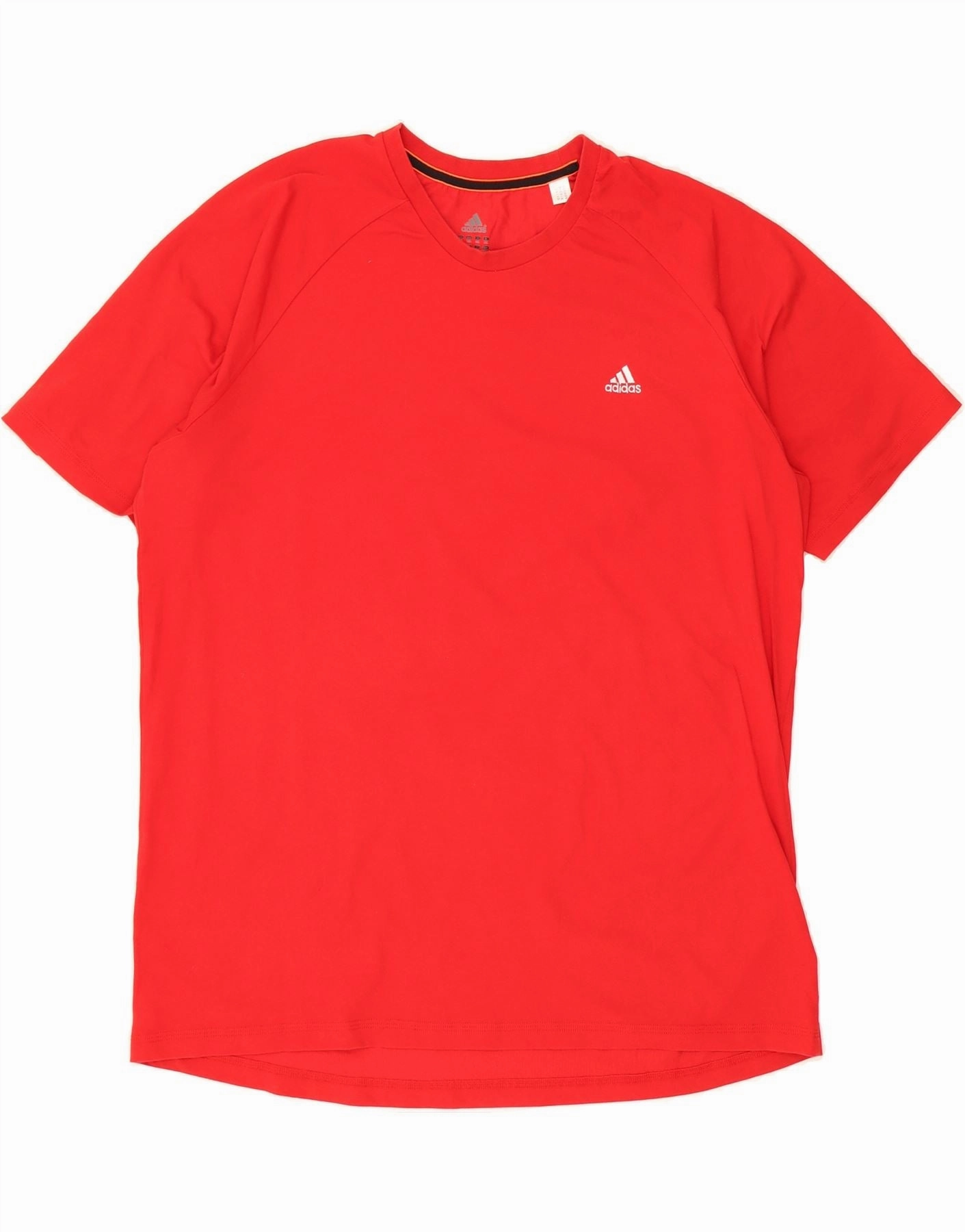 ADIDAS Mens Climalite T-Shirt Top 2XL Red Cotton