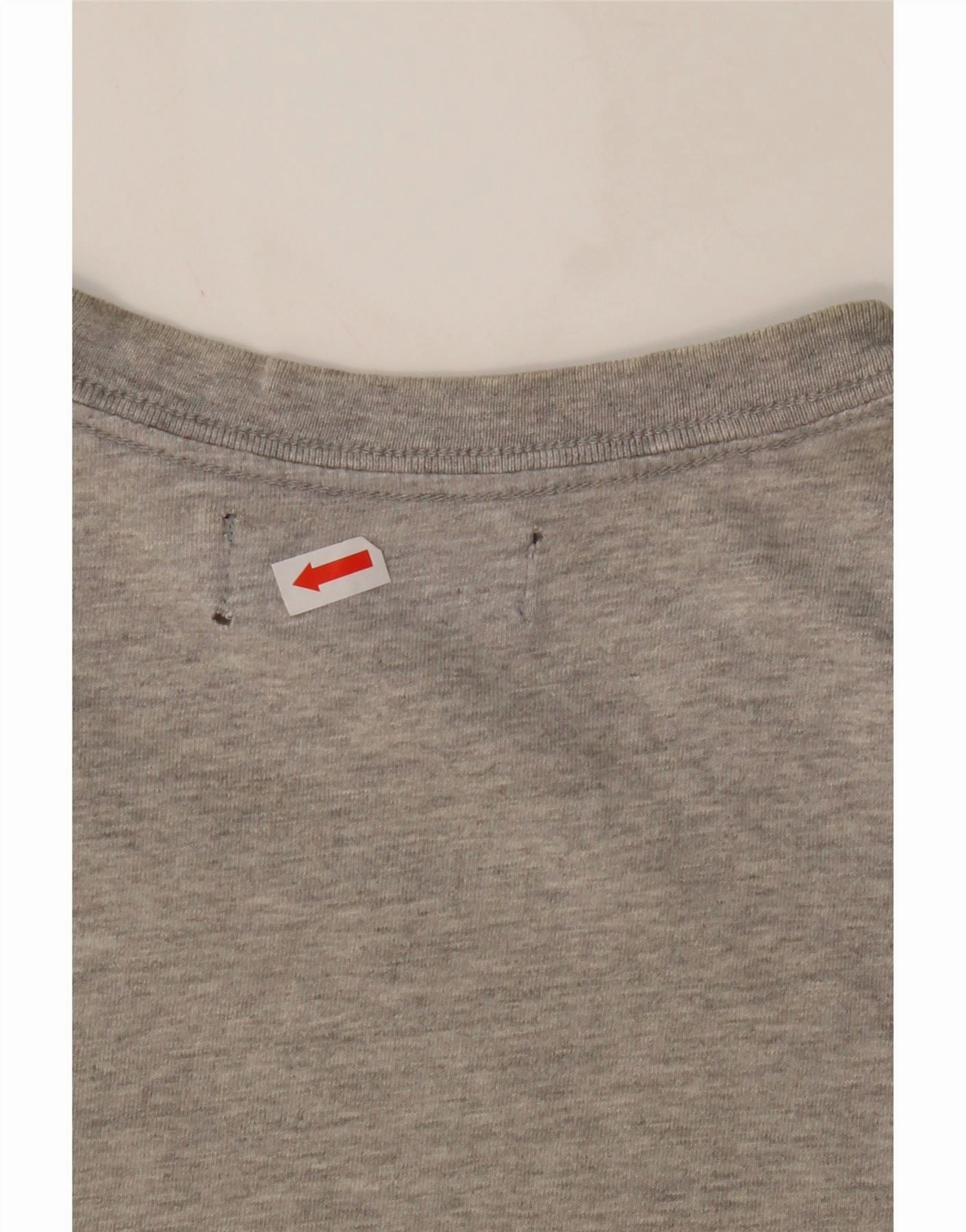 ADIDAS Mens Graphic T-Shirt Top Medium Grey Cotton
