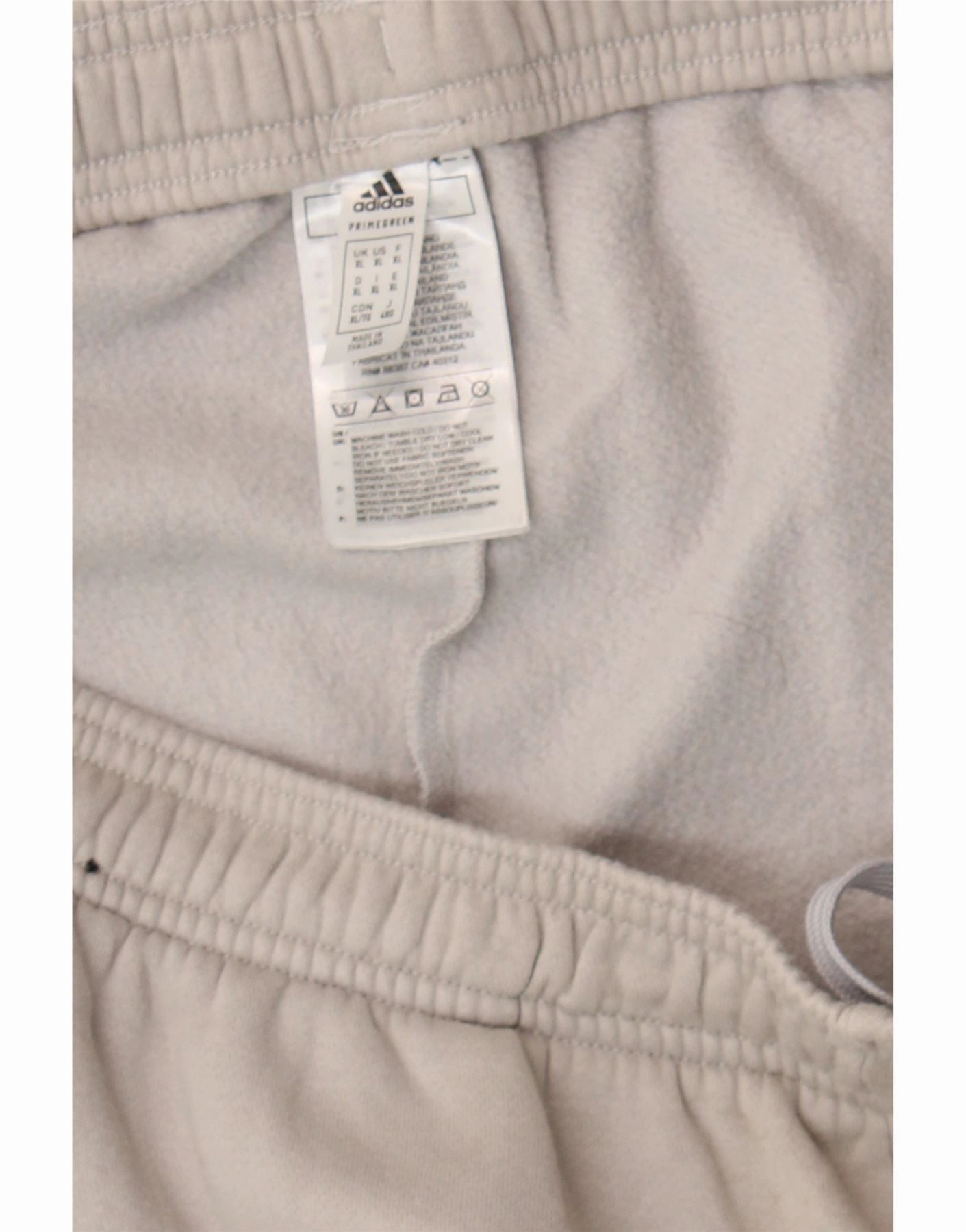 ADIDAS Mens Graphic Tracksuit Trousers XL  Beige Cotton