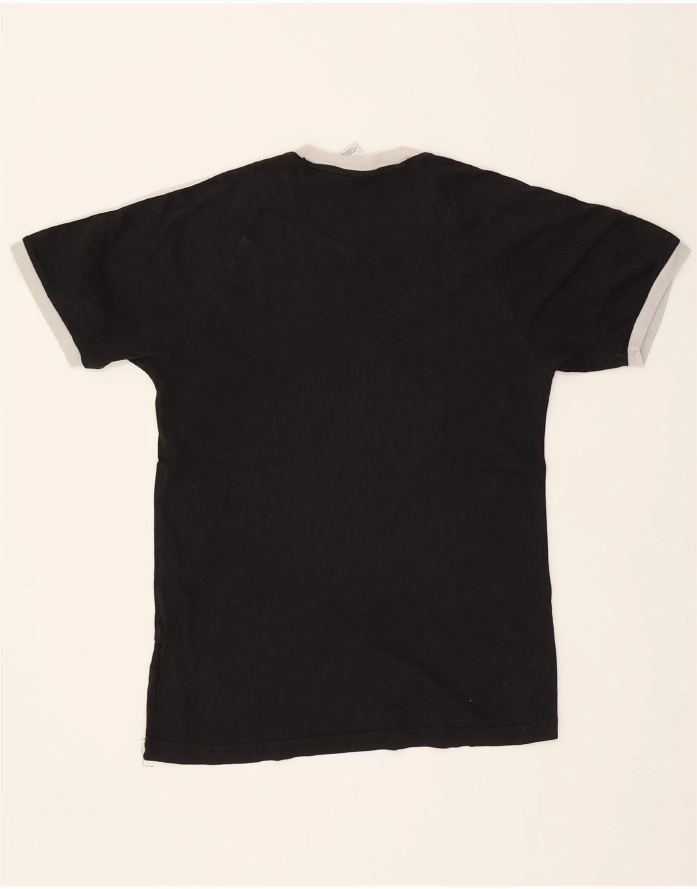 ADIDAS Mens T-Shirt Top Small Black Cotton
