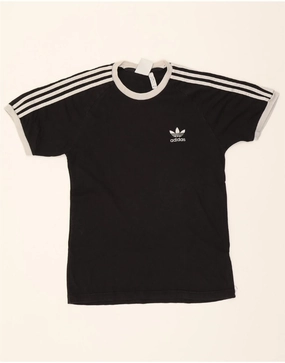 ADIDAS Mens T-Shirt Top Small Black Cotton