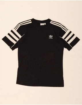 ADIDAS Mens T-Shirt Top Small Black Cotton