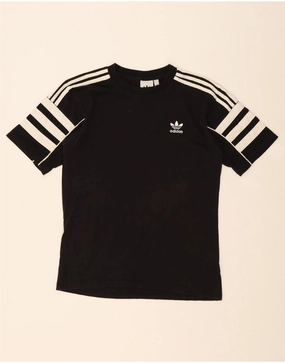 ADIDAS Mens T-Shirt Top Small Black Cotton