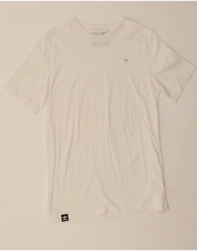 ADIDAS Mens T-Shirt Top Small White Cotton