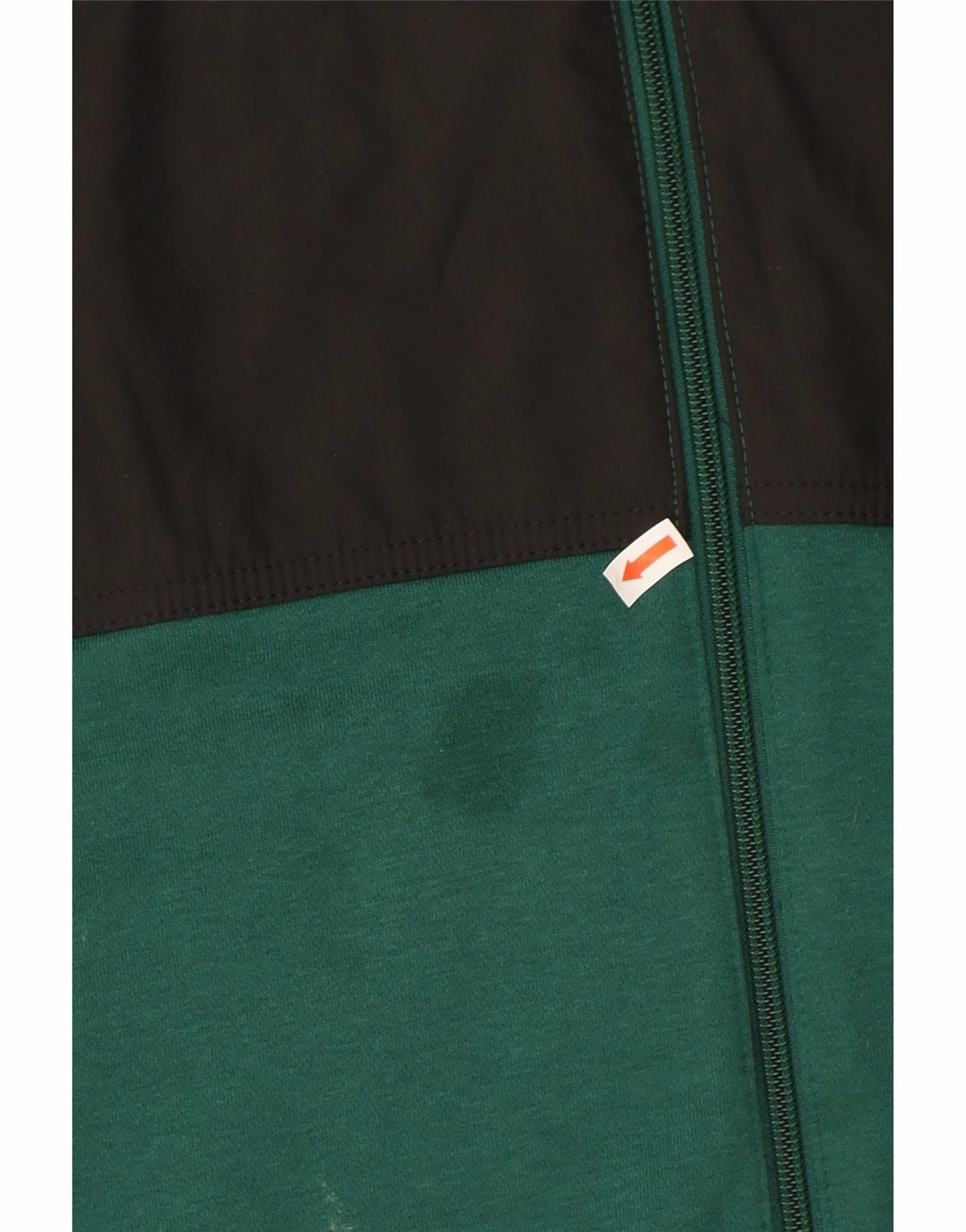 ADIDAS Mens Tracksuit Top Jacket Medium Green Colourblock Polyester