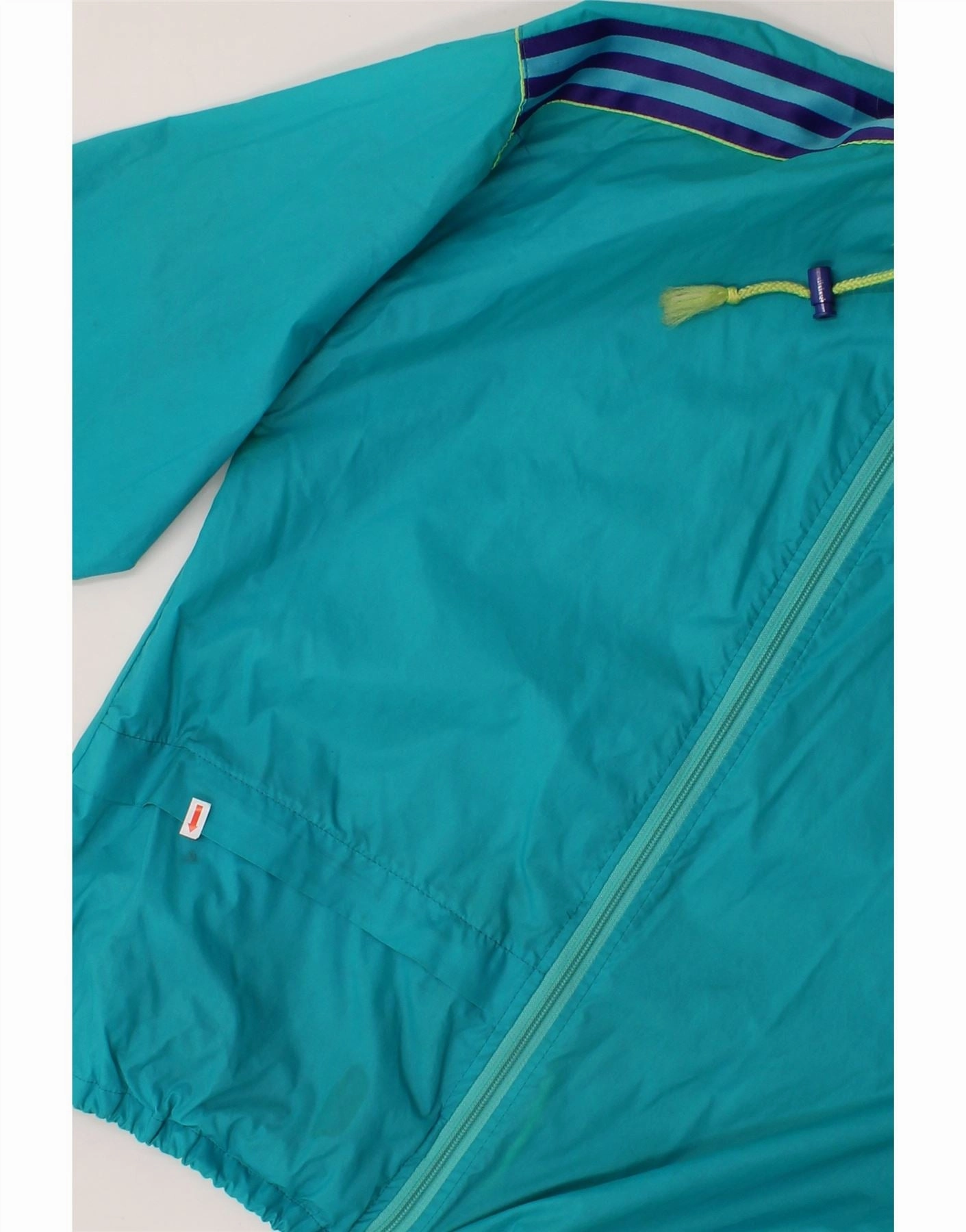 ADIDAS Mens Tracksuit Top Jacket UK 36/38 Small Turquoise Polyamide