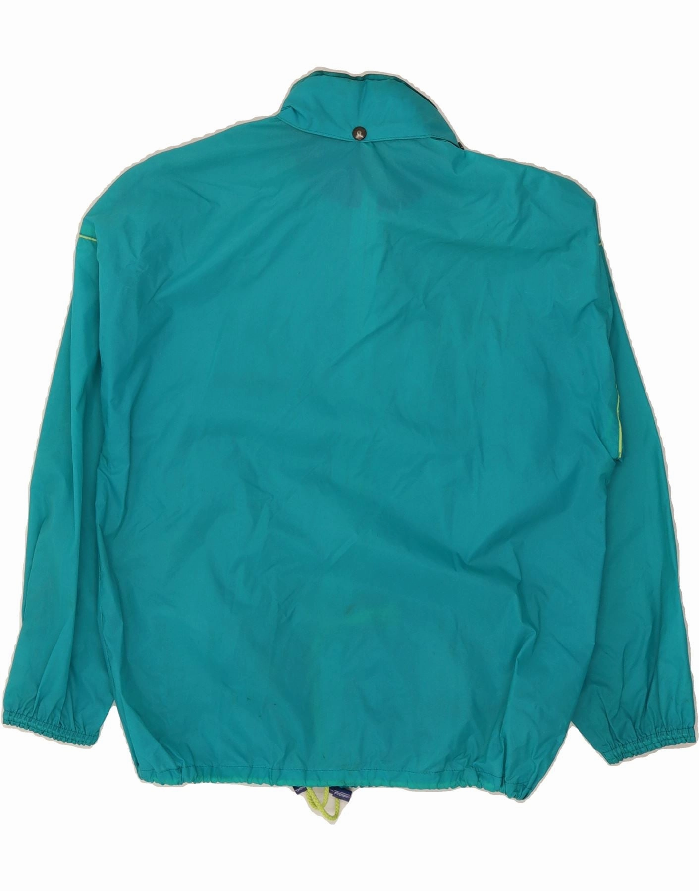 ADIDAS Mens Tracksuit Top Jacket UK 36/38 Small Turquoise Polyamide