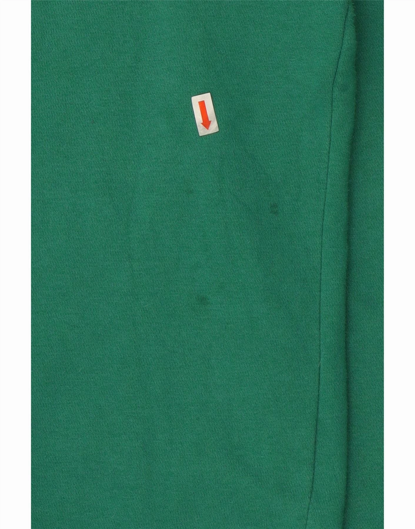 ADIDAS Mens Zip Neck Sweatshirt Jumper UK 42/44 Large Green Cotton