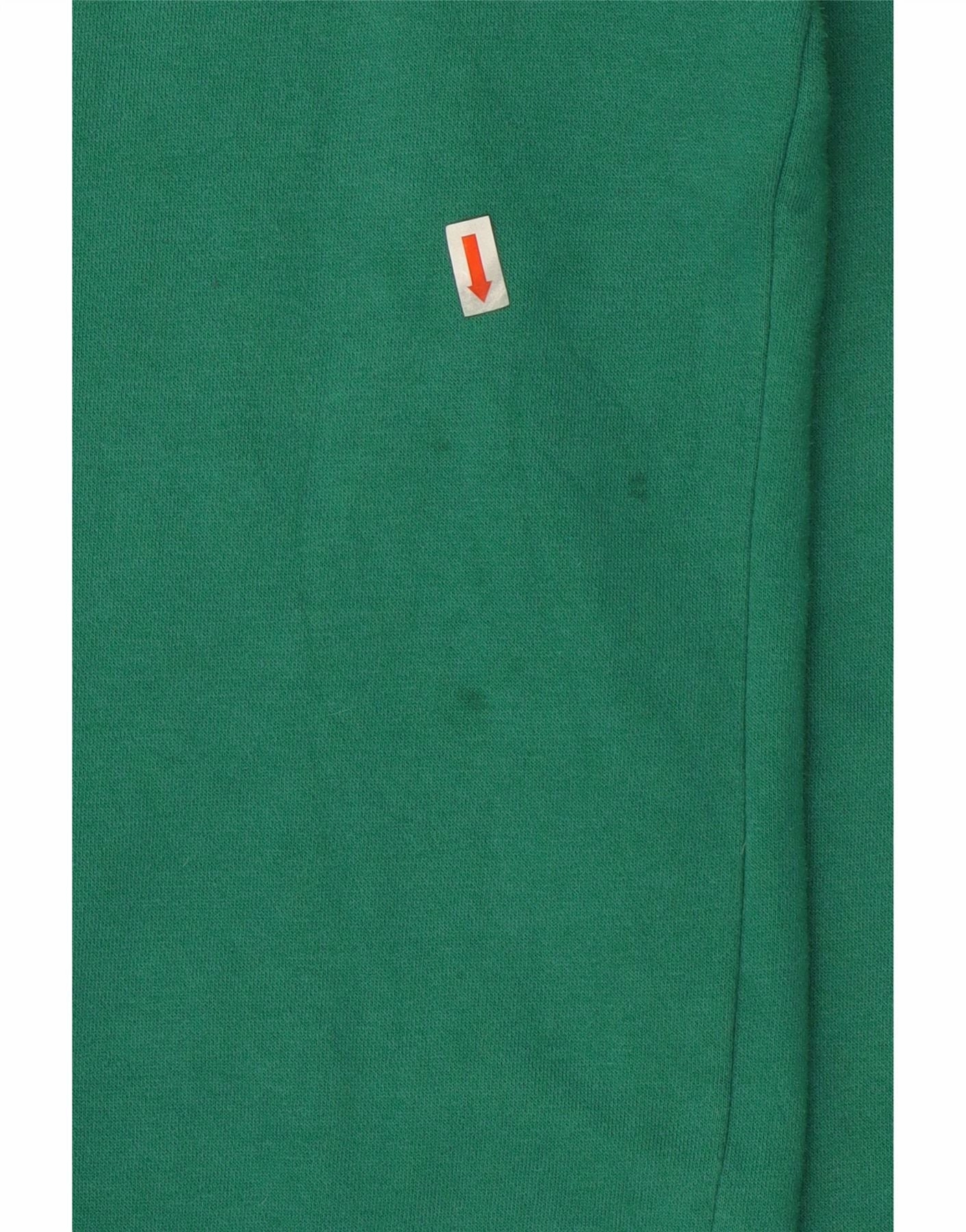 ADIDAS Mens Zip Neck Sweatshirt Jumper UK 42/44 Large Green Cotton