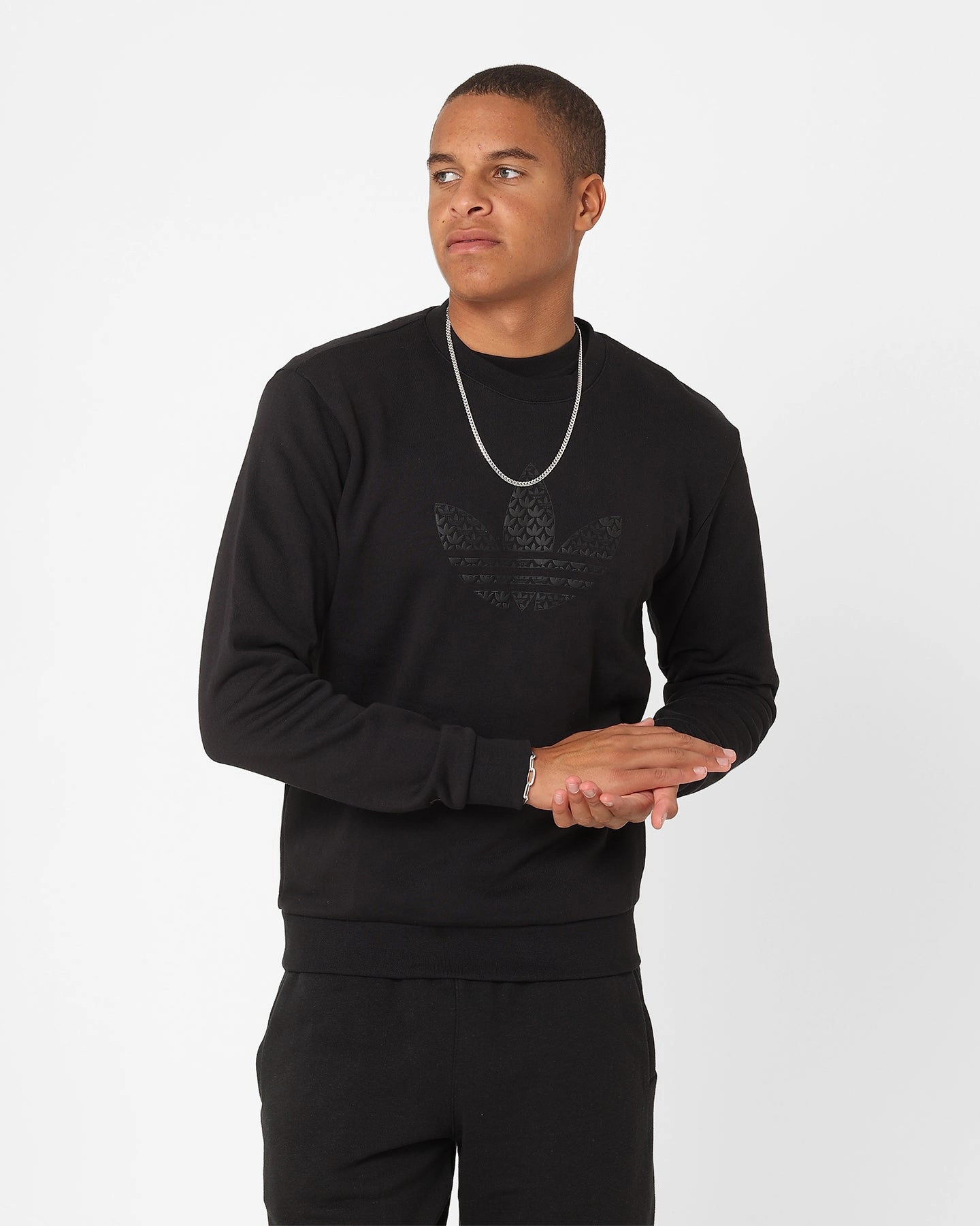Adidas Monogram Crewneck Black